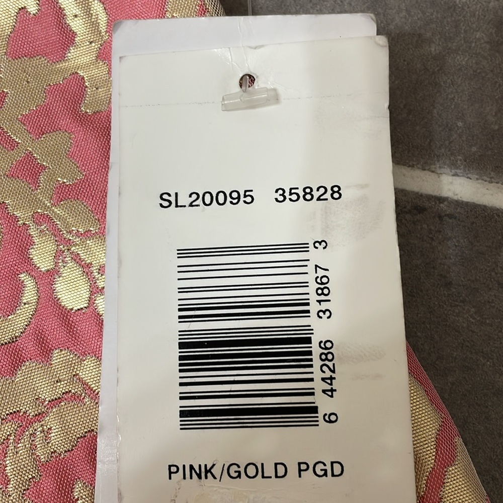 Sunny Leigh Pink and Gold Patterned Pencil/Straight Skirt size 2 - Picture 5 of 9